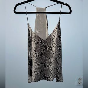 Elizabeth and James snakeskin top